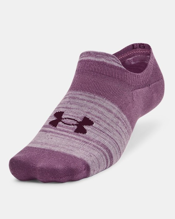 Unisex UA Ultra Lo – 3-Pack Socks in Purple image number 1